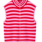 Strickweste "Candy Stripe" rot/rosa, Gr. 34-40