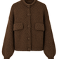 Strickjacke schokobraun, Gr. 38-44