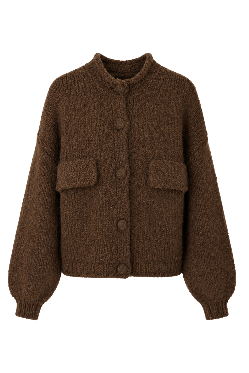 Strickjacke schokobraun, Gr. 38-44