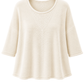 Basic Pullover "Lena" Rundhalsauschnitt  creme, Gr. 36-42