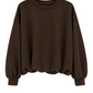 Ballon Pullover schokobraun, Gr. 36-42