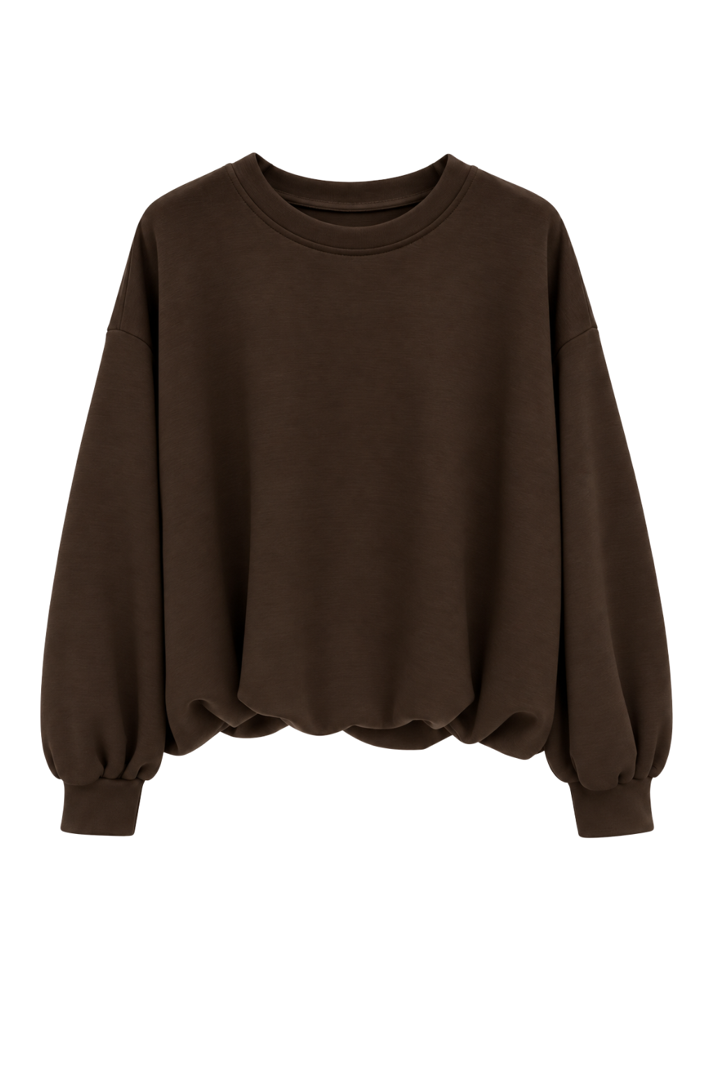 Ballon Pullover schokobraun, Gr. 36-42
