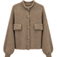 Strickjacke cappuccino, Gr. 38-44