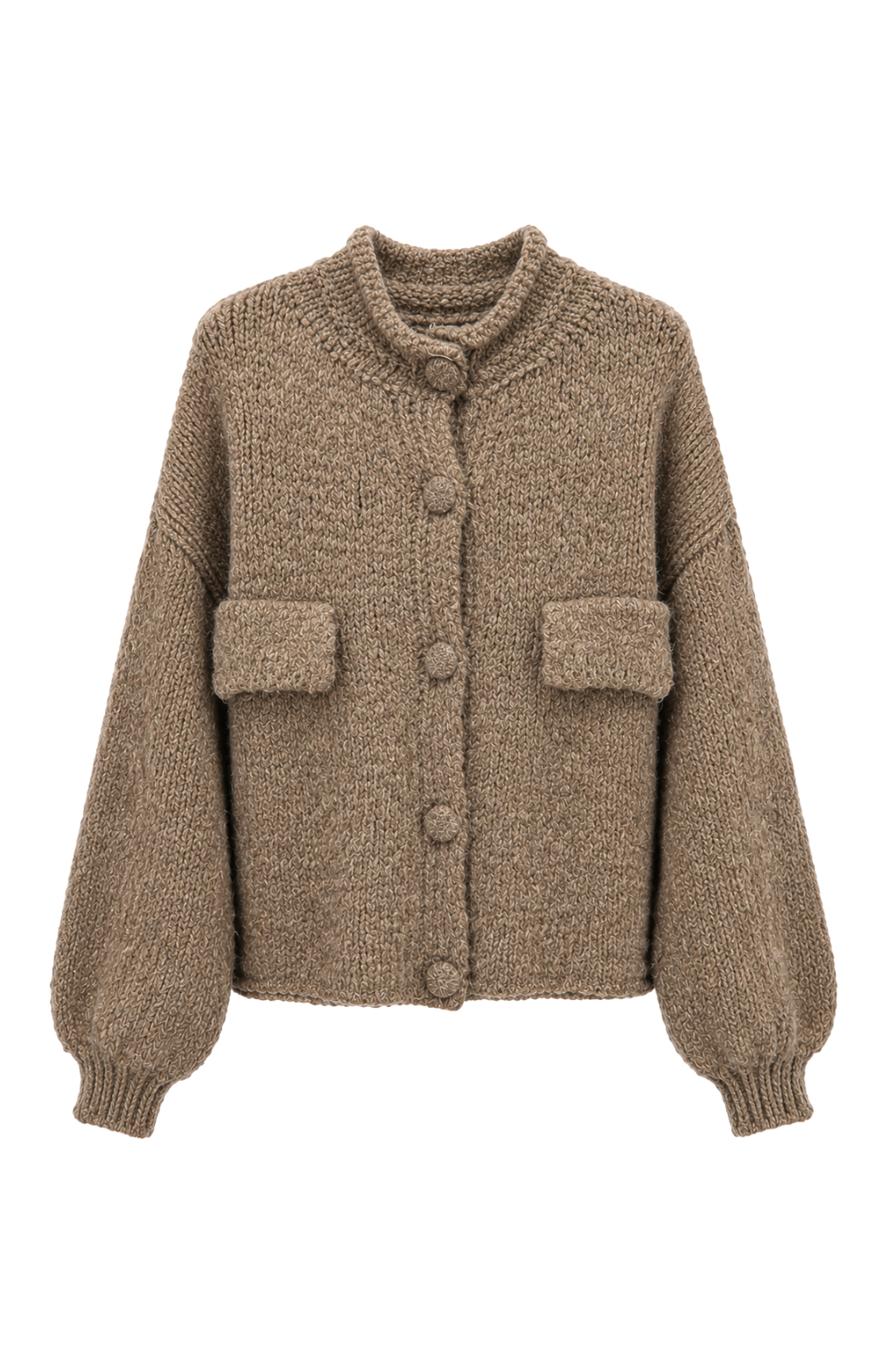Strickjacke cappuccino, Gr. 38-44