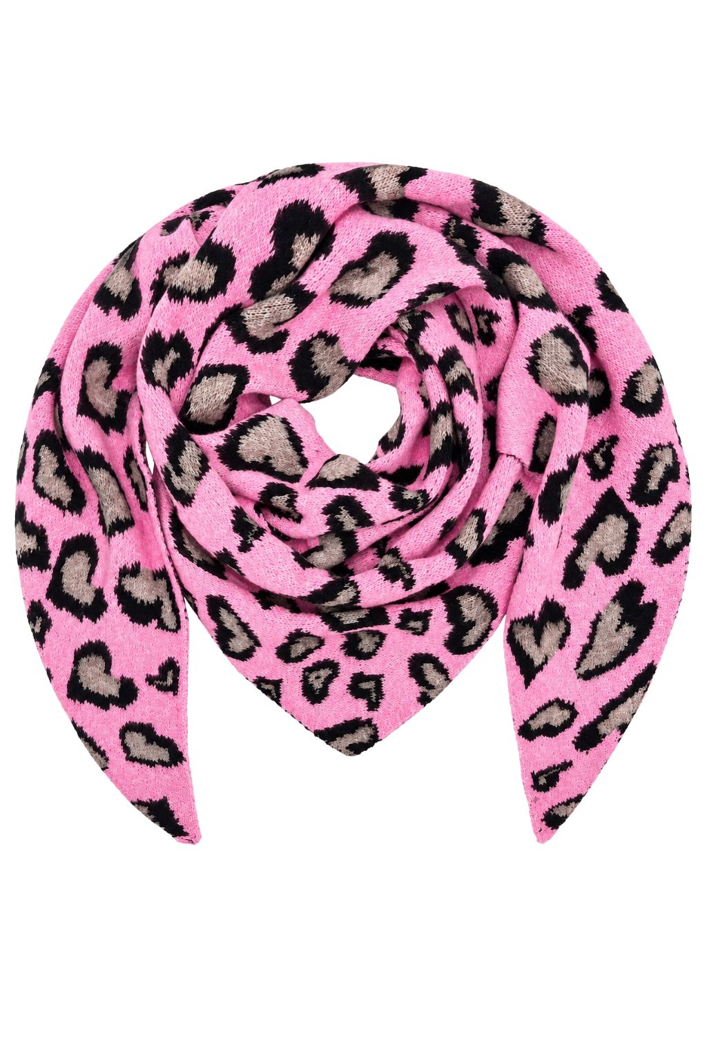 Leo Love Kuschelschal  pink/taupe