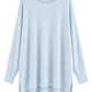 Oversize Pullover „Luna“ hellblau, Gr. 38-46