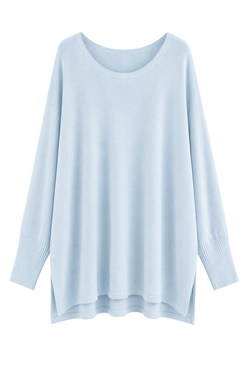 Oversize Pullover „Luna“ hellblau, Gr. 38-46