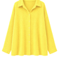 Musselin Oversize Bluse "Lina" gelb, Gr. 38-44