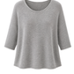Basic Pullover "Lena" Rundhalsauschnitt  grau, Gr. 36-42