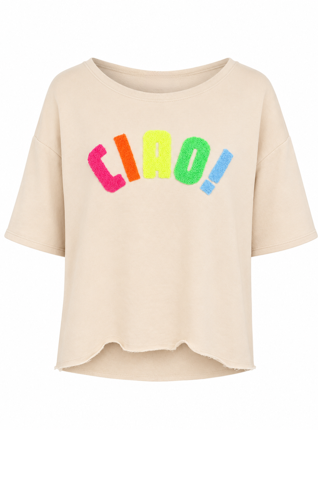 Shirt "Ciao Bella" beige, Gr. 36-42
